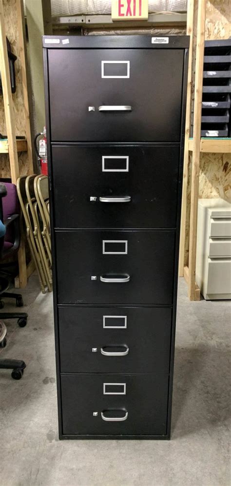 steelcase five drawer file cabinet